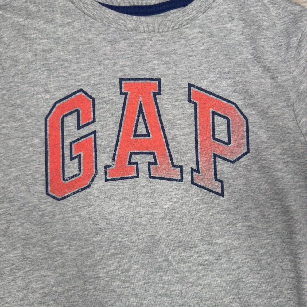 Gap Kids Gray Logo T-Shirt Boys Medium Short Sleeve Casual Tee